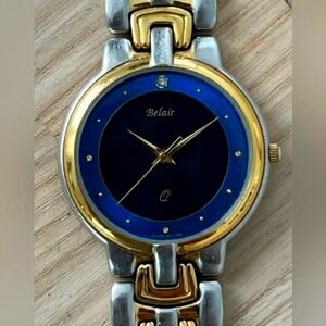 Blair Men's Gold and Blue Watch